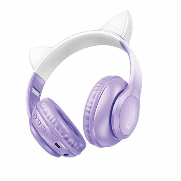 Audifonos Hoco W42 Cat Bluetooth Morado