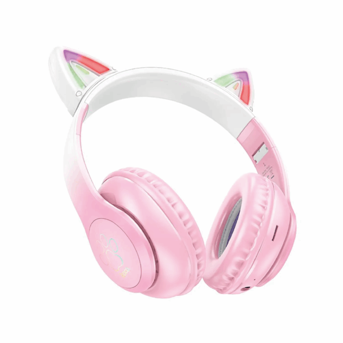 Audifonos Hoco W42 Cat Bluetooth Rosado
