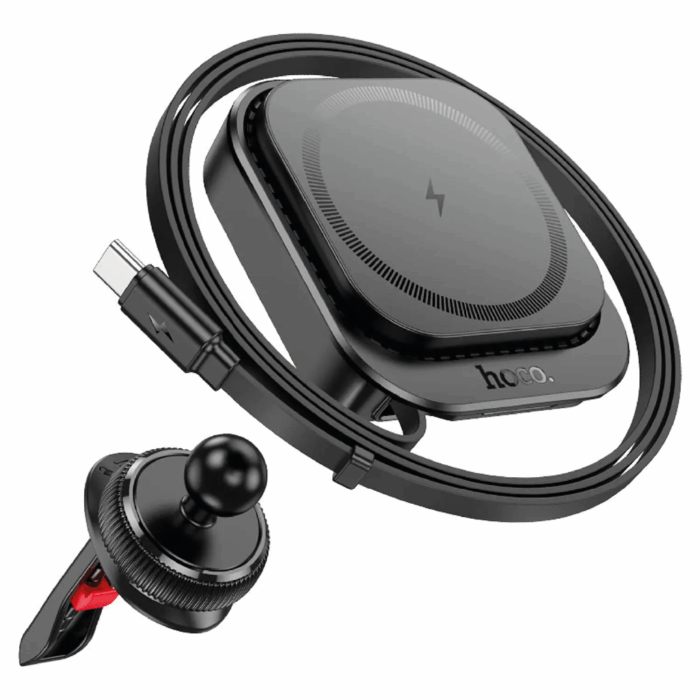 Cargador inalámbrico para auto Hoco HW23 Might, para salida de aire