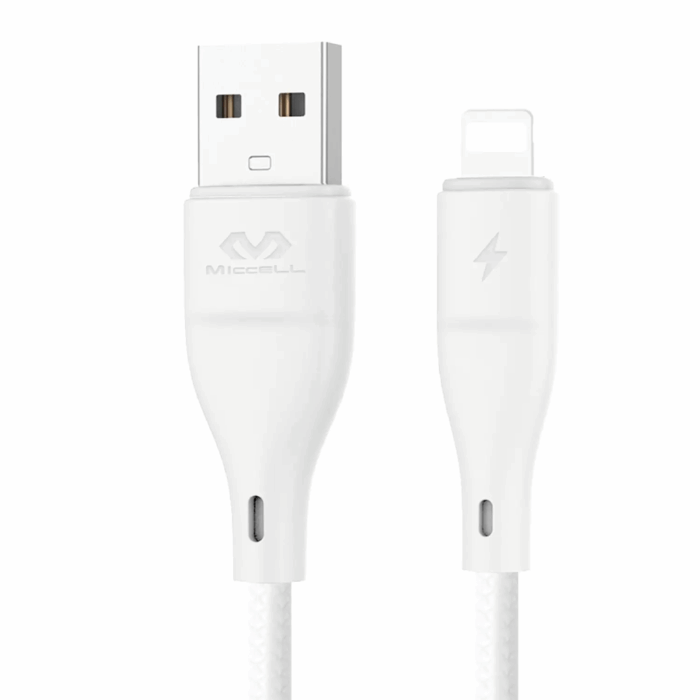 Cable Lightning Miccell VQ-D06 Blanco