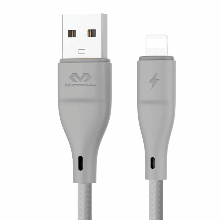 Cable Lightning Miccell VQ-D06 Gris