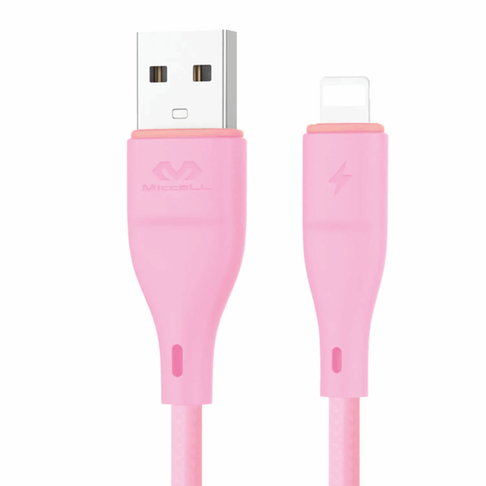Cable Lightning Miccell VQ-D06 Rosado